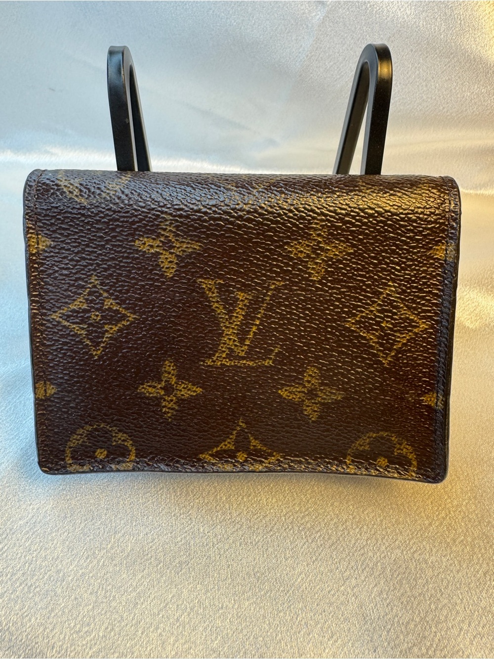 Louis Vuitton LV Monogram Card Case in Brown and Gold Unisex